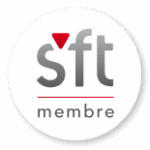 Logo de la SFT (Société Française des Traducteurs) avec la mention "membre"